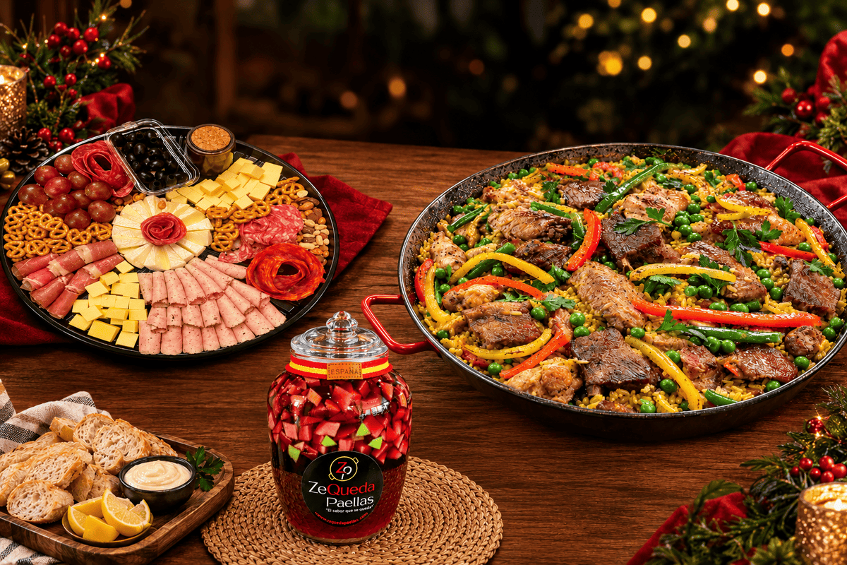 Cena Navideña: Paella Especial de Carnes Ahumadas