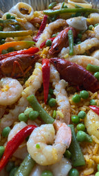 Paella Marinera (Mariscos frescos) $50.000  Cada Plato (Pedido Mínimo 6 platos) Ver detalles →