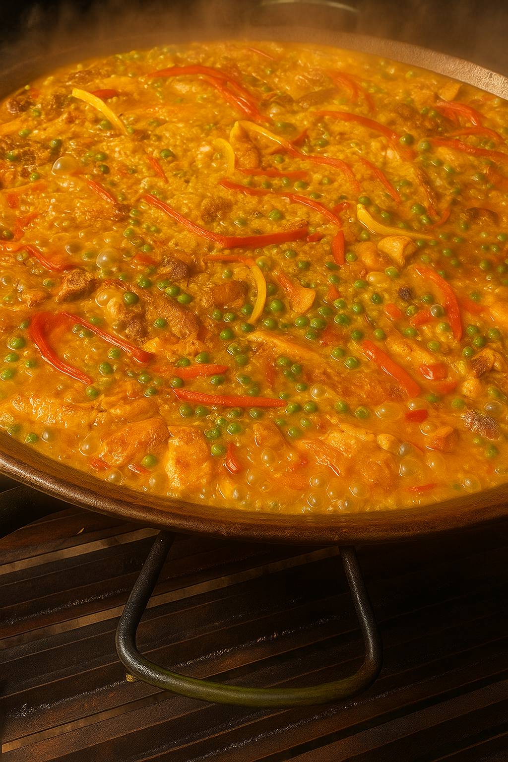 Paella Valenciana de Carnes. $38.000  Cada Plato (Pedido Mínimo 6).      Ver tamaños →