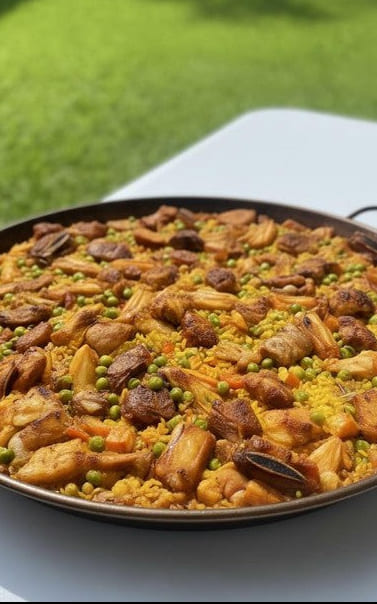 Paella Valenciana artesanal con auténtico azafrán español - Chía