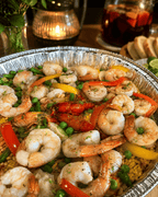 Paella Marinera gourmet para 6 personas con langostinos, camarones, pulpo, almejas y mariscos de ZeQueda Paellas.