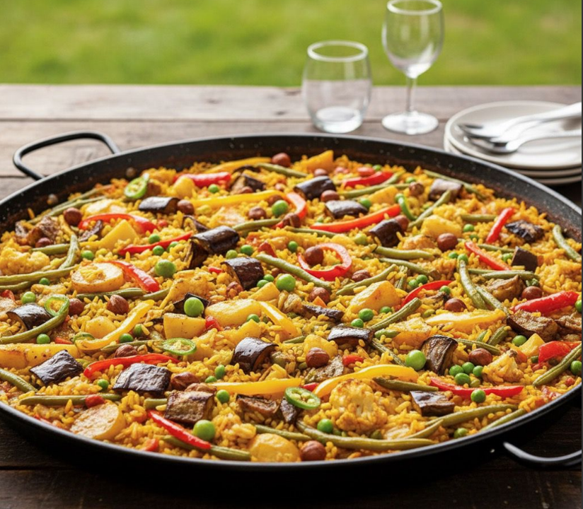 Paella Del Huerto (Vegetariana) $35.000  Cada Plato (Pedido Mínimo 6) Ver tamaños →