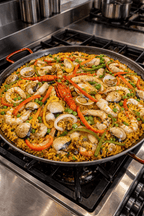 Auténtico sabor mediterráneo en nuestra Paella de Frutos del Mar - Sabana