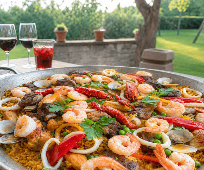 PAELLA MIXTA (MAR Y TIERRA)